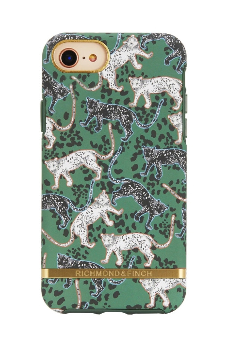 Richmond & Finch iPhone 7/8/SE2 Case, Green Leopard i gruppen SMARTPHONE & SURFPLATTOR / Mobilskydd / Apple / iPhone SE (2nd gen & 3rd gen) / Skal hos TP E-commerce Nordic AB (C64920)