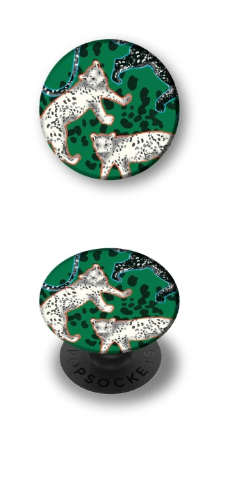 Richmond & Finch PopGrip Green Leopard i gruppen SMARTPHONE & SURFPLATTOR / Övriga tillbehör / Popsockets hos TP E-commerce Nordic AB (C64924)