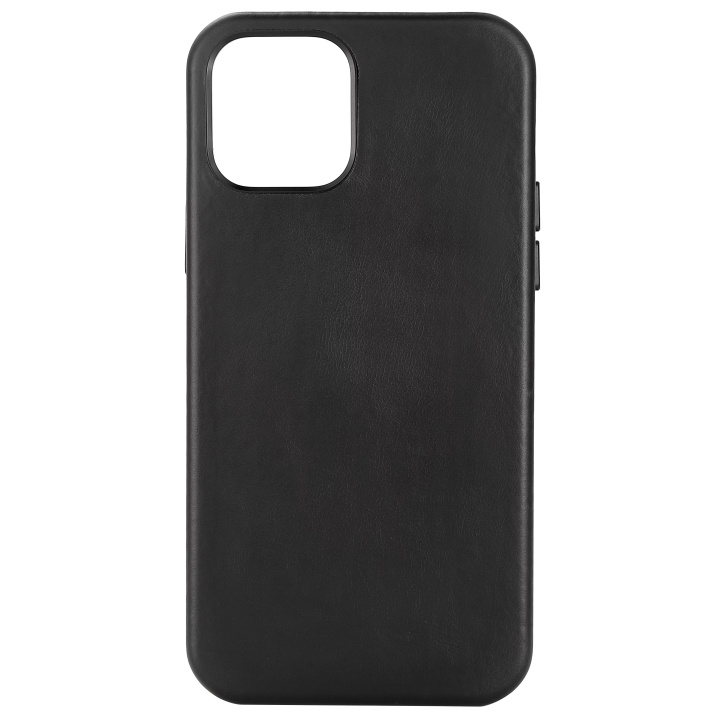 Essentials iPhone 12/12 Pro Leather Mag back cover, Svart i gruppen SMARTPHONE & SURFPLATTOR / Mobilskydd / Apple / iPhone 12 Pro Max hos TP E-commerce Nordic AB (C65044)