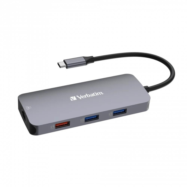 Verbatim USB-C Pro Multiport Hub 9 Port CMH-09 i gruppen DATORER & KRINGUTRUSTNING / Datortillbehör / USB-hubbar hos TP E-commerce Nordic AB (C65090)