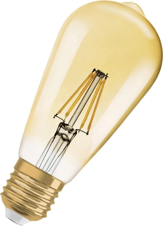 OSRAM 1906 LED edison fil gold 6,5W/824 (55W) E27 dim 2-pack i gruppen HEMELEKTRONIK / Belysning / LED-lampor hos TP E-commerce Nordic AB (C65099)