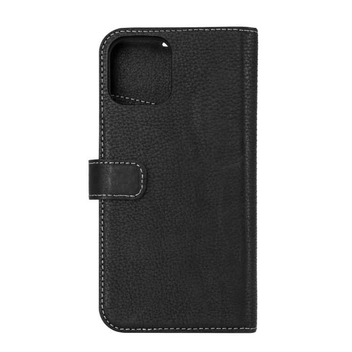 Essentials iPhone 12/12 Pro, Leather wallet,detachable, Svart i gruppen SMARTPHONE & SURFPLATTOR / Mobilskydd / Apple / iPhone 12/12 Pro hos TP E-commerce Nordic AB (C65185)
