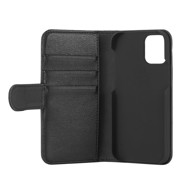 Essentials iPhone 12 mini, PU-plånbok, 3 kort, svart i gruppen SMARTPHONE & SURFPLATTOR / Mobilskydd / Apple / iPhone 12 Mini hos TP E-commerce Nordic AB (C65192)