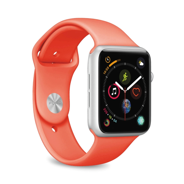 Puro Apple Watch-armband, 42-44mm, S/M & M/L, Living Coral i gruppen SPORT, FRITID & HOBBY / Smartwatch & Aktivitetsarmband / Tillbehör hos TP E-commerce Nordic AB (C65270)