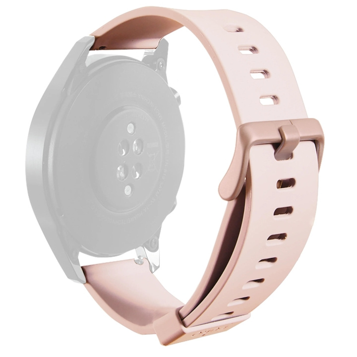 Puro Universal Silicone watch band 22mm, Rose i gruppen SPORT, FRITID & HOBBY / Smartwatch & Aktivitetsarmband / Aktivitetsarmband hos TP E-commerce Nordic AB (C65274)