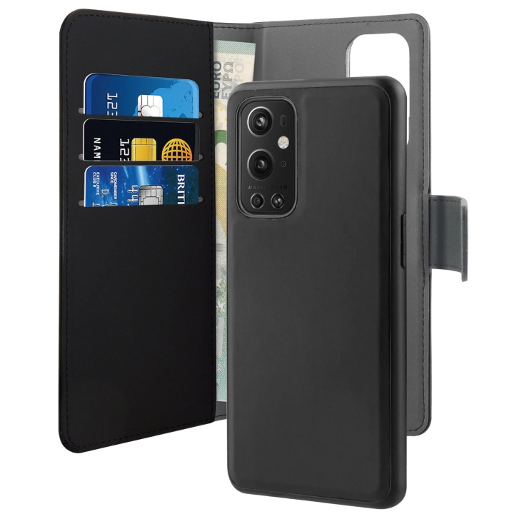 Puro OnePlus 9 Pro Wallet Detachable, Svart i gruppen SMARTPHONE & SURFPLATTOR / Mobilskydd / OnePlus hos TP E-commerce Nordic AB (C65290)