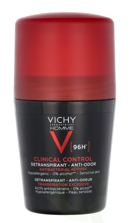 Vichy Homme Clinical Control 96H Detranspirant Roller 50 ml i gruppen SKÖNHET & HÄLSA / Doft & Parfym / Deodorant / Deo för honom hos TP E-commerce Nordic AB (C65448)