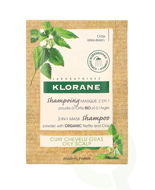 Klorane Nettle & Glay Powder Shampoo Mask 24 g 8 Pieces i gruppen SKÖNHET & HÄLSA / Hår & Styling / Hårvårdsprodukter / Schampo hos TP E-commerce Nordic AB (C65524)