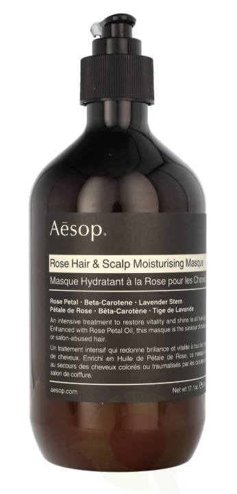 AESOP Rose Hair & Scalp Moisturising Mask 500 ml i gruppen SKÖNHET & HÄLSA / Hår & Styling / Hårvårdsprodukter / Hårinpackning hos TP E-commerce Nordic AB (C65668)