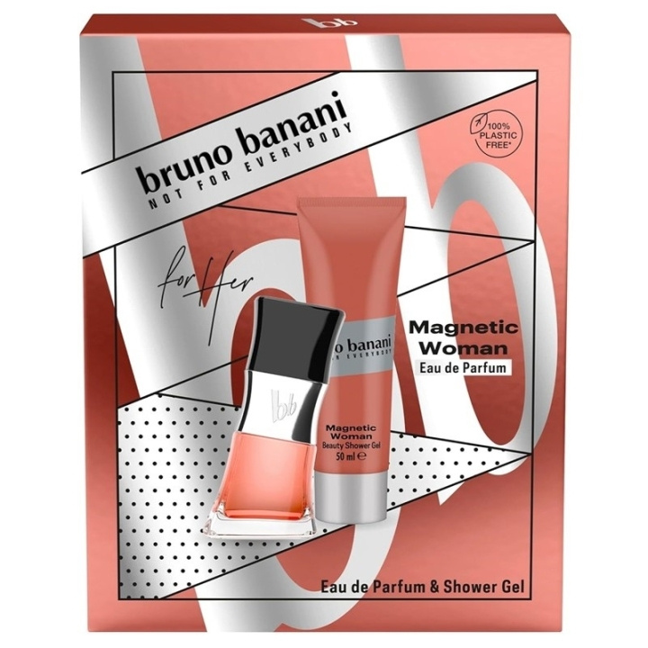 Bruno Banani Giftset Bruno Banani Magnetic Woman Edp 30ml + Shower Gel 50ml i gruppen SKÖNHET & HÄLSA / Presentkit / Presentkit För Henne hos TP E-commerce Nordic AB (C65706)