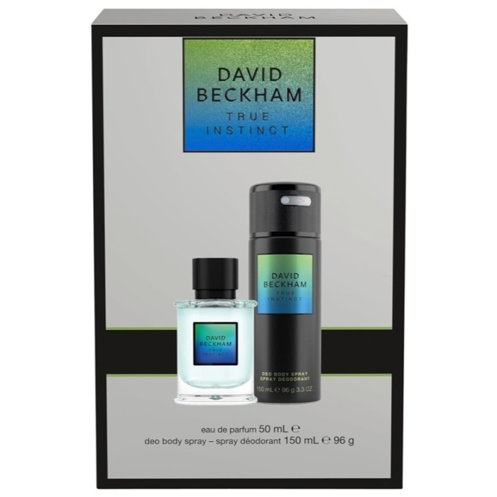 David Beckham Giftset David Beckham True Instinct Edp 50ml + Deo Spray 150ml i gruppen SKÖNHET & HÄLSA / Presentkit / Presentkit För Honom hos TP E-commerce Nordic AB (C65711)