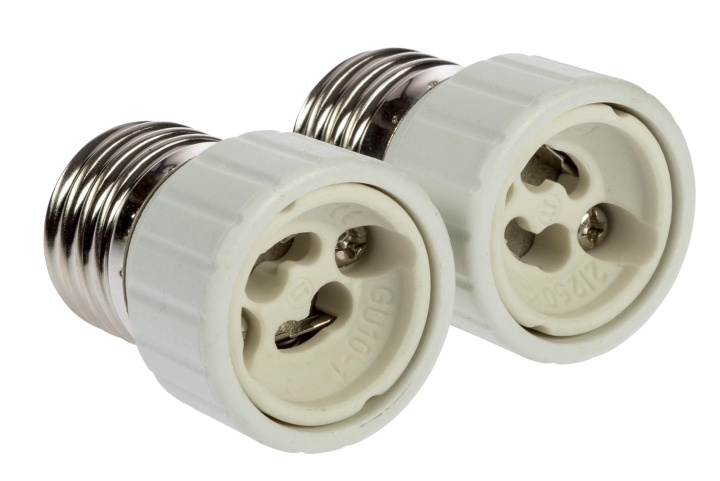 Nordic Quality Adapter E27 - GU10, 2st i gruppen HEMELEKTRONIK / Belysning / LED-lampor hos TP E-commerce Nordic AB (C65757)
