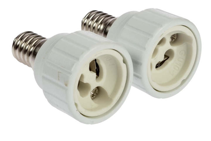 Nordic Quality Adapter E14 - GU10, 2st i gruppen HEMELEKTRONIK / Belysning / LED-lampor hos TP E-commerce Nordic AB (C65758)