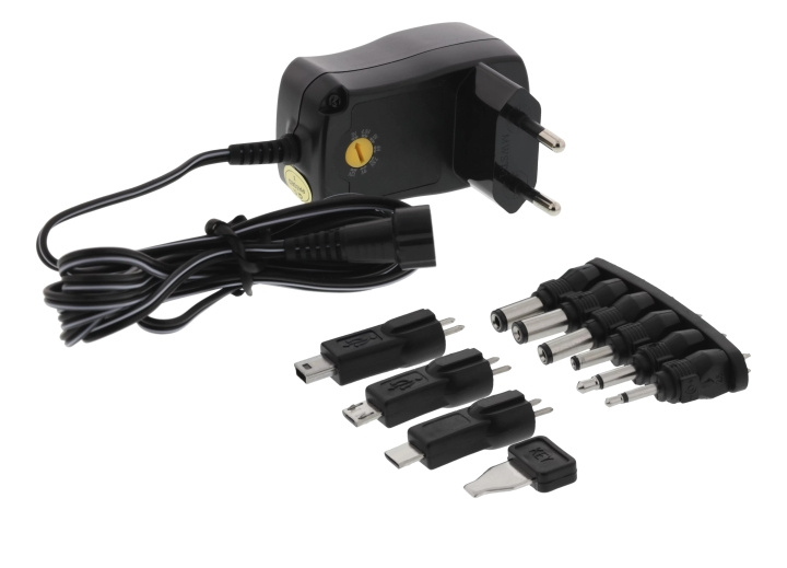 Nordic Quality AC/DC Adapter, 600mAh i gruppen DATORER & KRINGUTRUSTNING / Bärbara datorer & tillbehör / Datorladdare hos TP E-commerce Nordic AB (C65769)