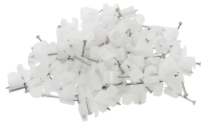 Nordic Quality Kabelklipps 5-7mm, Neutral, 100 st i gruppen HEMELEKTRONIK / Kablar & Adaptrar / Kabelhantering hos TP E-commerce Nordic AB (C65820)