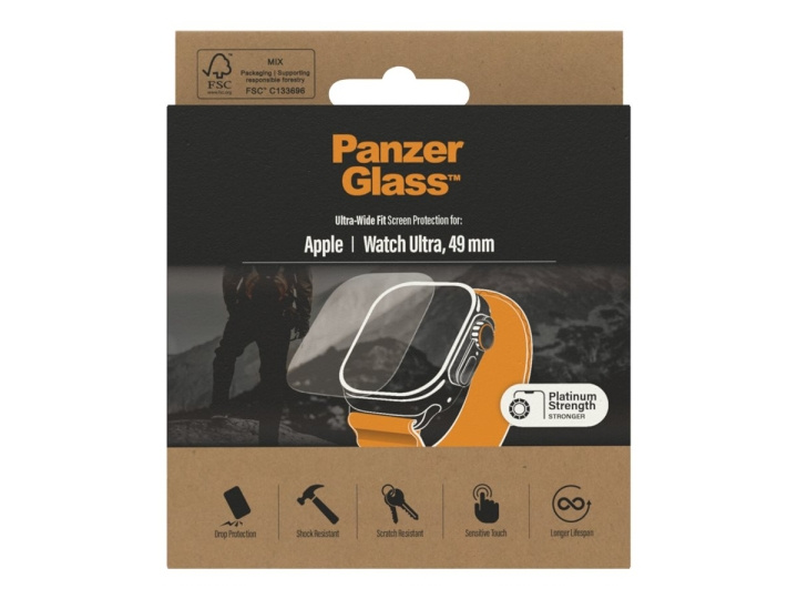 PanzerGlass Skärmskydd Smart klocka Transparent glas i gruppen SPORT, FRITID & HOBBY / Smartwatch & Aktivitetsarmband / Smartwatches hos TP E-commerce Nordic AB (C65957)