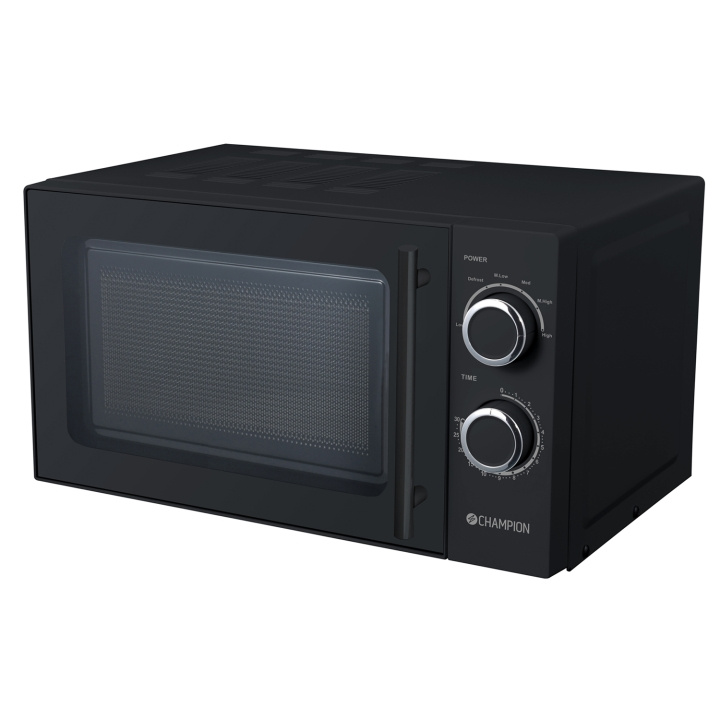 Champion Mikrovågsugn 20L 700W MW211 Svart i gruppen HEM, HUSHÅLL & TRÄDGÅRD / Hushållsmaskiner / Mikrovågsugnar hos TP E-commerce Nordic AB (C66012)