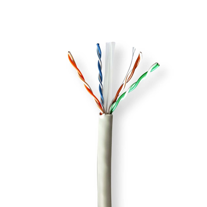 Nedis Nätverkskabel Roll | CAT6 | Fast | U/UTP | Bar koppar | 100.0 m | Inomhus | Rund | LSZH | Grå | Dragkorg i gruppen DATORER & KRINGUTRUSTNING / Datorkablar / Nätverkskablar / Cat6 hos TP E-commerce Nordic AB (C66030)