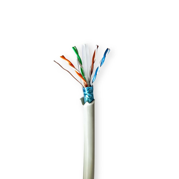 Nedis Nätverkskabel Roll | CAT6 | Stranded | F/UTP | Bar koppar | 100.0 m | Inomhus | Rund | LSZH | Grå | Dragkorg i gruppen DATORER & KRINGUTRUSTNING / Datorkablar / Nätverkskablar / Cat6 hos TP E-commerce Nordic AB (C66033)