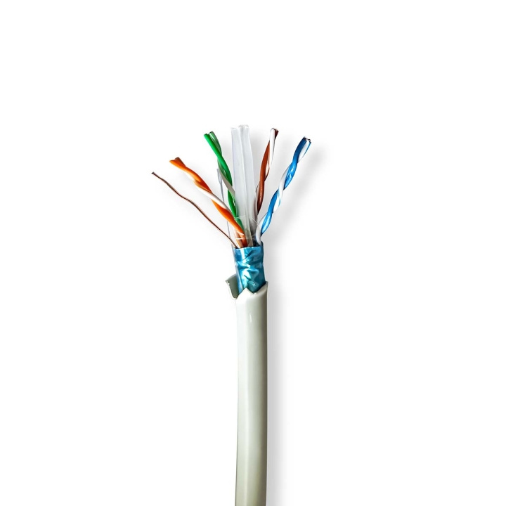 Nedis Nätverkskabel Roll | CAT6 | Fast | F/UTP | Bar koppar | 305.0 m | Inomhus | Rund | LSZH | Grå | Dragkorg i gruppen DATORER & KRINGUTRUSTNING / Datorkablar / Nätverkskablar / Cat6 hos TP E-commerce Nordic AB (C66036)