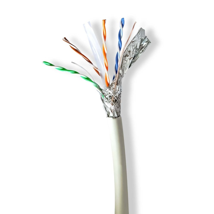 Nedis Nätverkskabel Roll | CAT6a | Fast | SF/UTP | Koppar | 100.0 m | Inomhus | Rund | LSZH | Grå | Presentbox i gruppen DATORER & KRINGUTRUSTNING / Datorkablar / Nätverkskablar / Cat6 hos TP E-commerce Nordic AB (C66044)