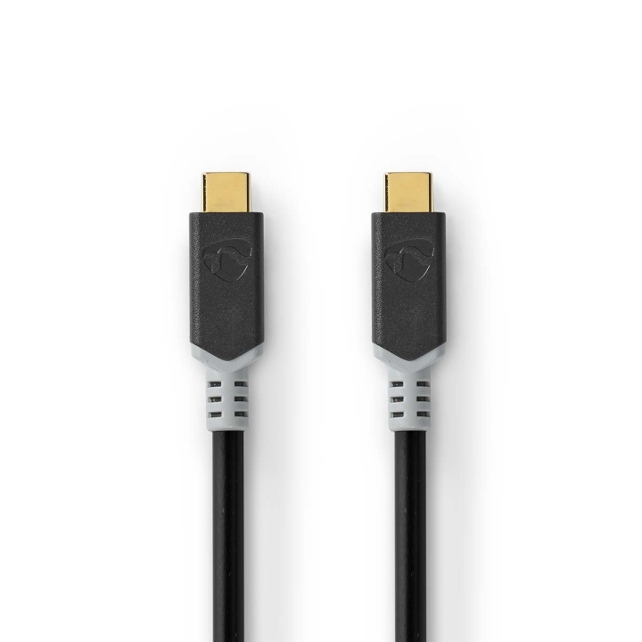 Nedis USB-kabel | USB 3.2 Gen 2x2 | USB-C™ Hane | USB-C™ Hane | 100 W | 4K@60Hz | 20 Gbps | Guldplaterad | 2.00 m | Rund | PVC | Silver | Låda i gruppen DATORER & KRINGUTRUSTNING / Datorkablar / USB-kablar / USB-C hos TP E-commerce Nordic AB (C66070)