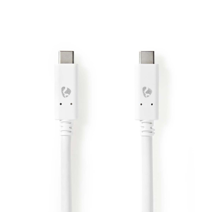 Nedis USB-kabel | USB 3.2 Gen 2 | USB-C™ Hane | USB-C™ Hane | 100 W | 4K@60Hz | 10 Gbps | Nickelplaterad | 1.00 m | Rund | PVC | Vit | Låda i gruppen DATORER & KRINGUTRUSTNING / Datorkablar / USB-kablar / USB-C hos TP E-commerce Nordic AB (C66172)