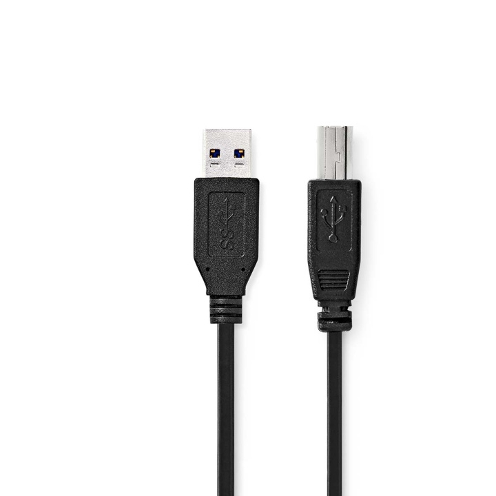 Nedis USB-kabel | USB 3.2 Gen 1 | USB-A Hane | USB-B Hane | 5 Gbps | Nickelplaterad | 2.00 m | Rund | PVC | Svart | Label i gruppen DATORER & KRINGUTRUSTNING / Datorkablar / USB-kablar / USB-A / Kablar hos TP E-commerce Nordic AB (C66184)
