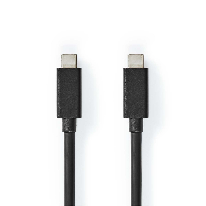 Nedis USB-kabel | USB 3.2 Gen 2x2 | USB-C™ Hane | USB-C™ Hane | 100 W | 4K@60Hz | 20 Gbps | Nickelplaterad | 1.00 m | Rund | PVC | Svart | Label i gruppen DATORER & KRINGUTRUSTNING / Datorkablar / USB-kablar / USB-C hos TP E-commerce Nordic AB (C66185)