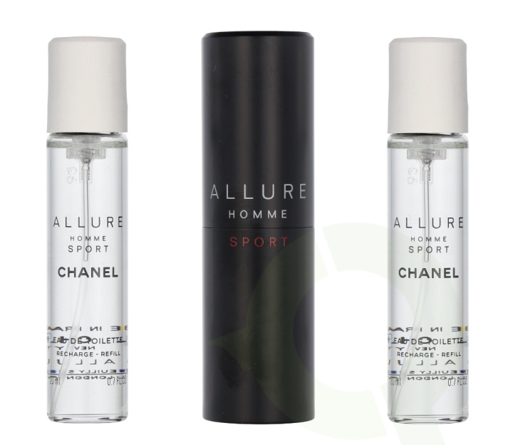 Chanel Allure Homme Sport Giftset 60 ml 2x Edt Spray Refill 20Ml/ 1 Edt Spray 20ML i gruppen SKÖNHET & HÄLSA / Presentkit / Presentkit För Honom hos TP E-commerce Nordic AB (C66196)