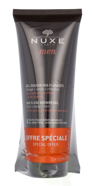 Nuxe Men Multi-Use Shower Gel Duo 400 ml 2x200ml i gruppen SKÖNHET & HÄLSA / Hudvård / Kroppsvård / Bad & Duschcreme hos TP E-commerce Nordic AB (C66230)