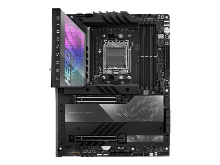 ASUS ROG CROSSHAIR X670E HERO ATX AM5 AMD X670 i gruppen DATORER & KRINGUTRUSTNING / Datorkomponenter / Moderkort hos TP E-commerce Nordic AB (C66329)
