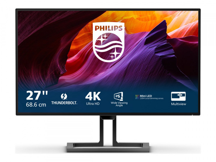 Philips Brilliance 7000 27B1U7903 27 3840 x 2160 (4K) Thunderbolt 4 HDMI DisplayPort 75Hz Pivot Skärm i gruppen DATORER & KRINGUTRUSTNING / Datorskärmar & Tillbehör / Datorskärmar hos TP E-commerce Nordic AB (C66334)