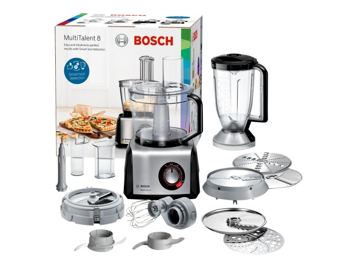 Bosch MultiTalent 8 MC812M865 Köksmaskin 3,9 liter Borstat rostfritt stål/svart i gruppen HEM, HUSHÅLL & TRÄDGÅRD / Hushållsmaskiner / Matberedare & Köksassistenter / Matberedare hos TP E-commerce Nordic AB (C66446)