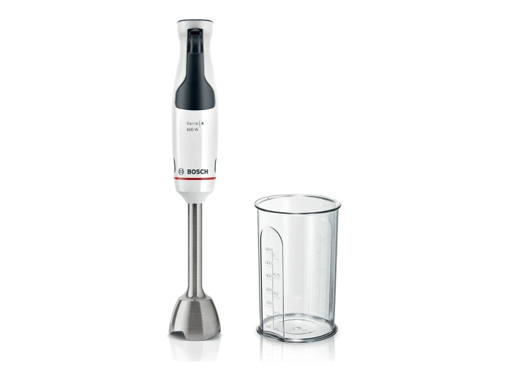 Bosch Serie | 4 ErgoMaster MSM4W210 Stavmixer Vit i gruppen HEM, HUSHÅLL & TRÄDGÅRD / Hushållsmaskiner / Matberedare & Köksassistenter / Mixer & Blender hos TP E-commerce Nordic AB (C66454)