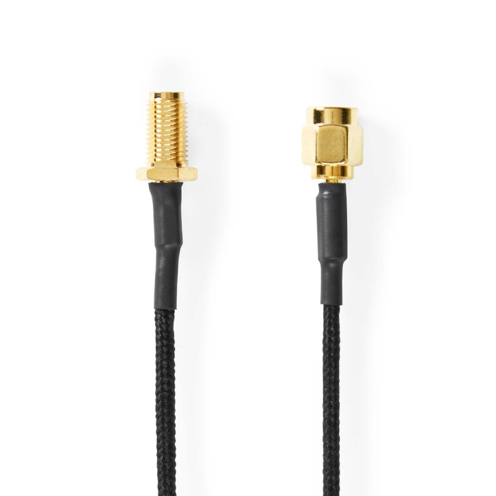 Nedis Antennkabel | SMA Hona | SMA Hane | Guldplaterad | 50 Ohm | Enskaligt skydd | 0.50 m | Rund | Flätad | Svart | Låda i gruppen HEMELEKTRONIK / Kablar & Adaptrar / Antennkablar & Tillbehör / Antennkablar hos TP E-commerce Nordic AB (C66682)