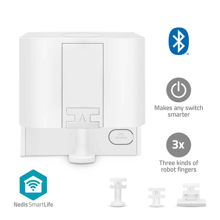Nedis SmartLife Finger Robot | CR2 | 1000 mAh | Bluetooth® | Tre olika sorters fingrar i gruppen HEM, HUSHÅLL & TRÄDGÅRD / Smarta hem / Smarta hem-system hos TP E-commerce Nordic AB (C66702)