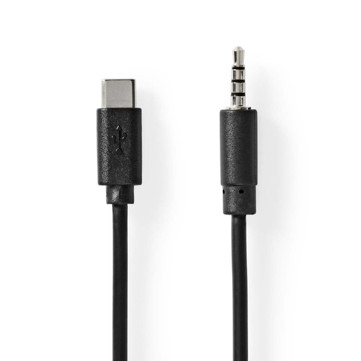 Nedis USB-C™ Adapter | USB 2.0 | USB-C™ Hane | 3.5 mm Hane | 1.00 m | Rund | Nickelplaterad | Svart | Label i gruppen DATORER & KRINGUTRUSTNING / Datorkablar / USB-kablar / USB-C hos TP E-commerce Nordic AB (C66717)