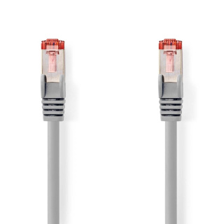 Nedis CAT6 Nätverkskabel | RJ45 hane | RJ45 hane | S/FTP | 3.00 m | Rund | LSZH | Grå | Label