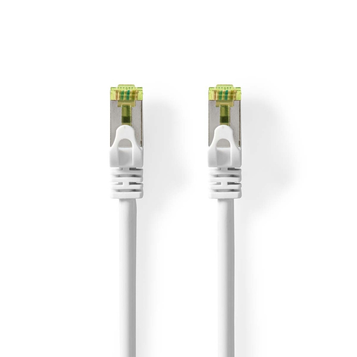 Nedis CAT7 nätverkskabel | S/FTP | RJ45 hane | RJ45 hane | 0.50 m | Snagless | Rund | LSZH | Vit | Label i gruppen DATORER & KRINGUTRUSTNING / Datorkablar / Nätverkskablar / Cat7 hos TP E-commerce Nordic AB (C66730)