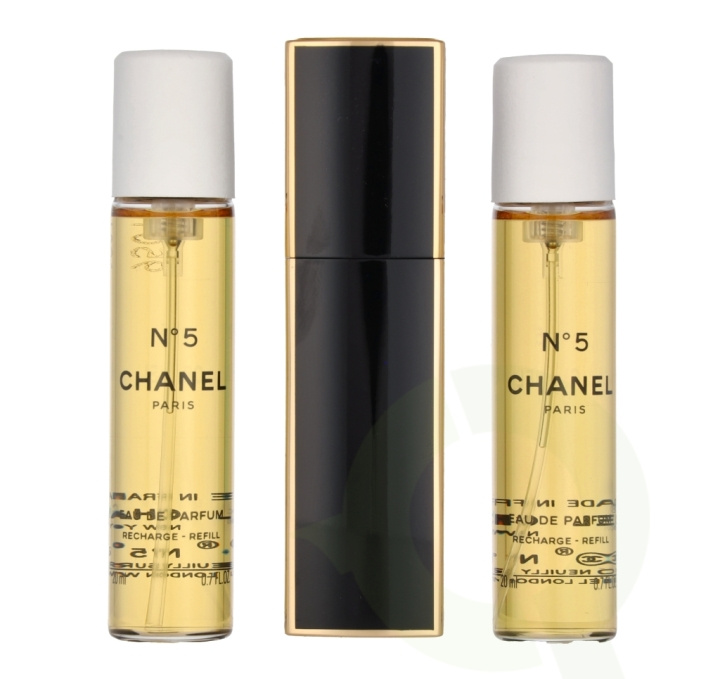 Chanel No 5 Giftset 60 ml 2x Edp Spray Refill 20Ml/1x Edp Spray 20Ml - Twist and Spray i gruppen SKÖNHET & HÄLSA / Presentkit / Presentkit För Henne hos TP E-commerce Nordic AB (C66745)