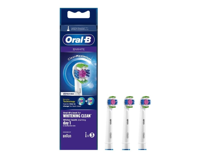 Oral B White Extra Tandborsthuvud 3D White CleanMaximiser i gruppen SKÖNHET & HÄLSA / Munvård / Borsthuvuden & Tillbehör hos TP E-commerce Nordic AB (C67039)