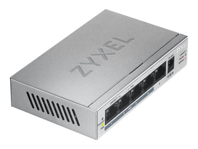 ZyXEL GS1005HP Switch 5-port Gigabit PoE i gruppen DATORER & KRINGUTRUSTNING / Nätverk / Switchar hos TP E-commerce Nordic AB (C67324)