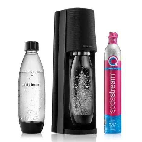 SodaStream Terra Value Pack kolsyrat vatten maskin Svart i gruppen HEM, HUSHÅLL & TRÄDGÅRD / Hushållsmaskiner / Vatten & Juice / Kolsyremaskiner / Kolsyremaskiner hos TP E-commerce Nordic AB (C67327)