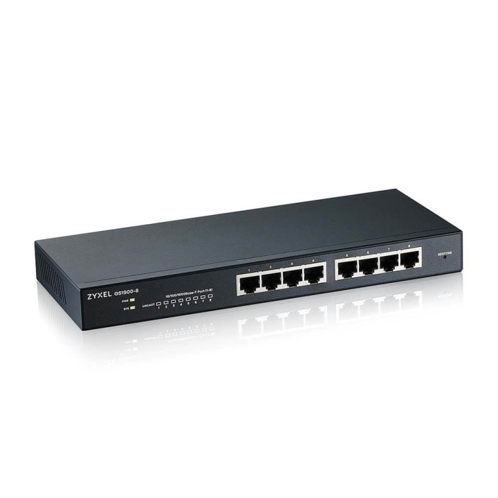 ZyXEL GS1900-8, 8 Port L2 Smart Switch i gruppen DATORER & KRINGUTRUSTNING / Nätverk / Switchar hos TP E-commerce Nordic AB (C67347)