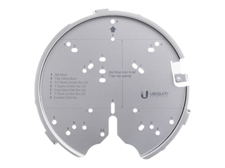 Ubiquiti UniFi Professional Mounting System U-PRO-MP monteringssats för trådlös åtkomstpunkt Silver i gruppen HEM, HUSHÅLL & TRÄDGÅRD / Smarta hem / Smarta hem-system hos TP E-commerce Nordic AB (C67421)