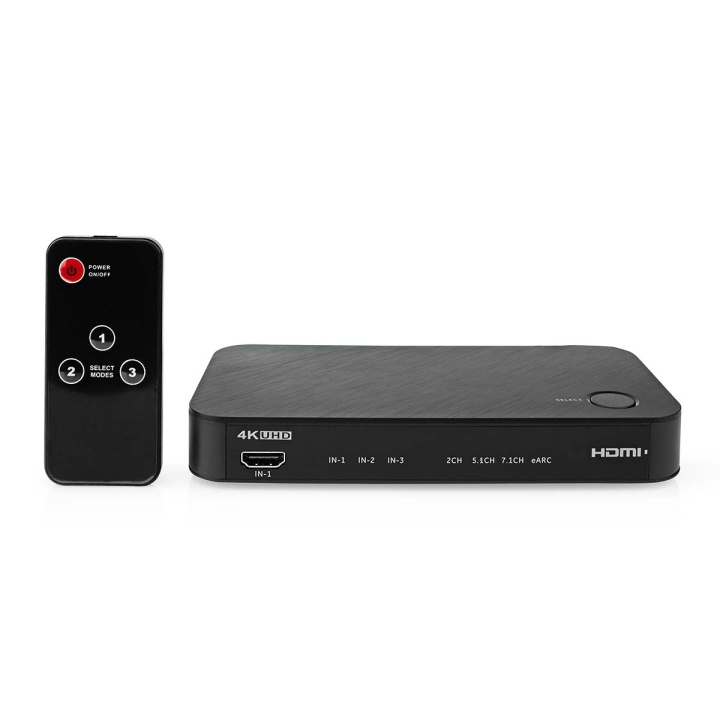 Nedis Digital Audio Omvandlare | Tvåvägs | Anslutningsingång: DC Ström / 3x HDMI™ Ingång | Anslutningsutgång: 1x 3.5 mm / 1x TosLink / 2x HDMI™ utgång | Automatisk / Knapp | Antracit i gruppen HEMELEKTRONIK / Kablar & Adaptrar / Ljud Digital hos TP E-commerce Nordic AB (C67491)