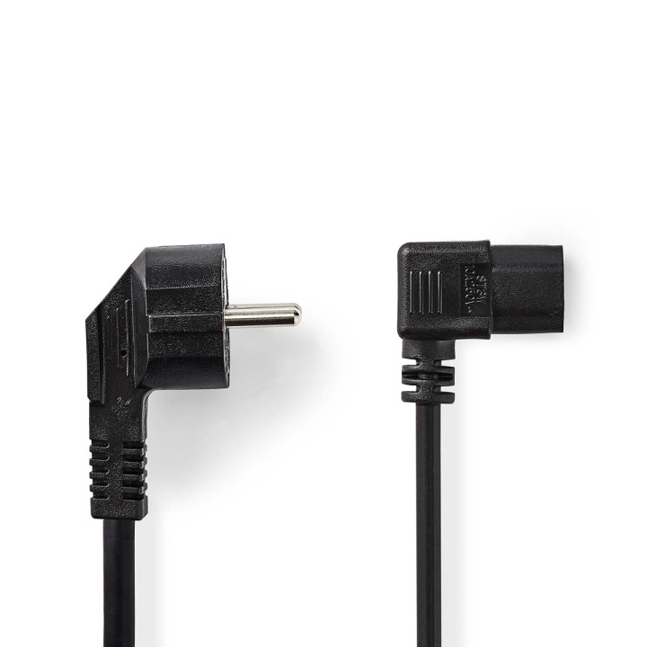 Nedis Strömkabel | Strömkontakt Hane | IEC-320-C13 | Vinklat | Vinklat | Nickelplaterad | 3.00 m | Rund | PVC | Svart | Label i gruppen DATORER & KRINGUTRUSTNING / Datorkablar / Interna / Strömkablar & Adaptrar hos TP E-commerce Nordic AB (C67530)