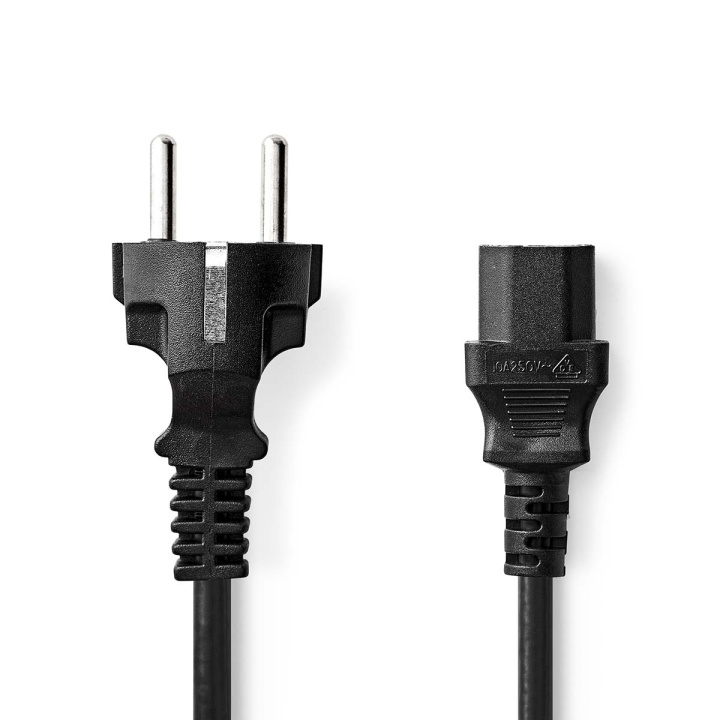 Nedis Strömkabel | Strömkontakt Hane | IEC-320-C13 | Rak | Rak | Nickelplaterad | 2.00 m | Rund | PVC | Svart | Label i gruppen DATORER & KRINGUTRUSTNING / Datorkablar / Apparatkablar hos TP E-commerce Nordic AB (C67532)