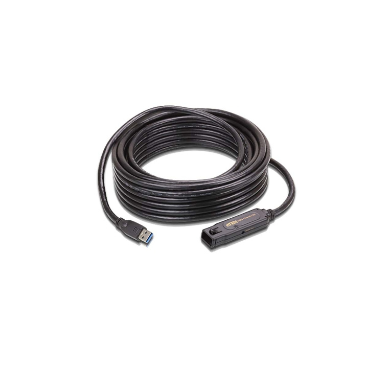 ATEN USB 3.0 Förlängningskabel USB A hane - USB A hona Rund 10 m Svart i gruppen DATORER & KRINGUTRUSTNING / Datorkablar / USB-kablar / USB-A / Kablar hos TP E-commerce Nordic AB (C67611)